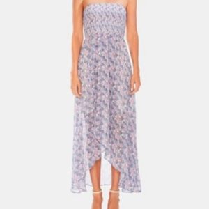 Vince Camuto Strapless Smocked Bodice Maxi Dress SMALL
